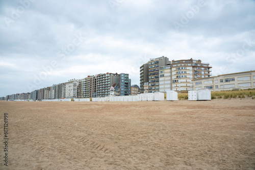 Hochhäuser am Strand in Middelkerke,Belgien