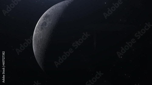 moon and space