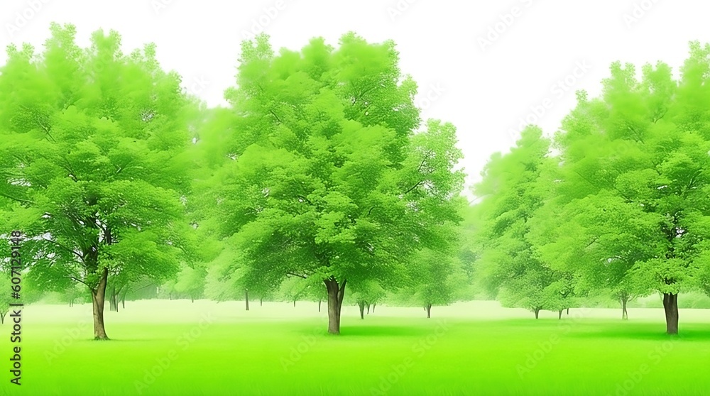 Fototapeta premium green tree in the park