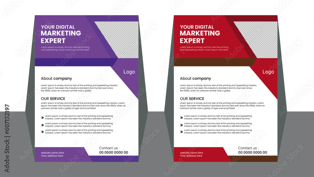 Business flyer template Business flyer template