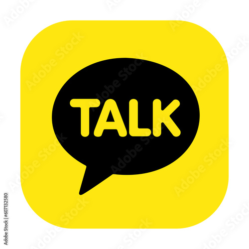 ICON Kakaotalk is the most popular application chat in korea.