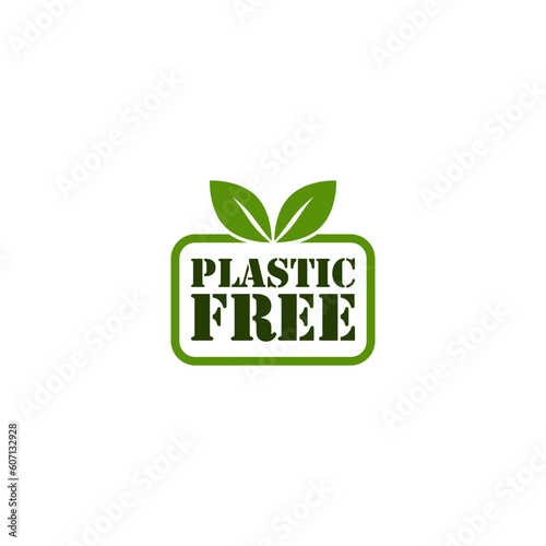 Plastic free icon. BPA free icon isolated on white background