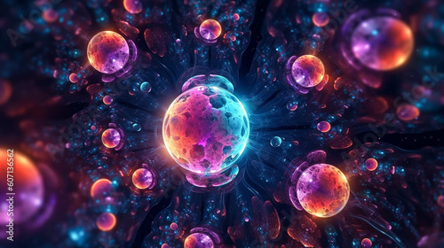 abstract background with bubbles