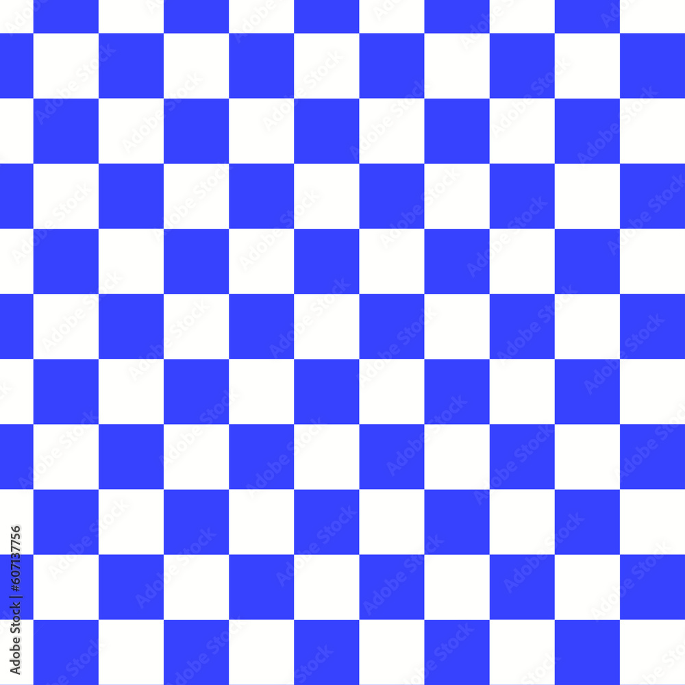 Fototapeta premium Check Pattern blue Seamless pattern chessboard