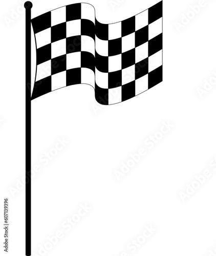 crossed NASCAR Checkered Flag Racing Car sports finish line flag 