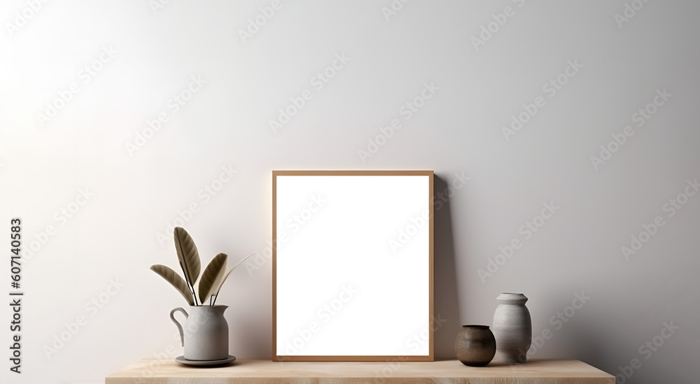Mockup cuadro. Diseño de interiores. Interior moderno. Cuadro. Mockup. Madera. Minimal. Cálido. Fondo transparente. Archivo png. Generado con IA. Mockup cuadro. Diseño de interiores. Interior moderno. Cuadro. Mockup. Madera. Minimal. Cálido. Fondo transparente. Archivo png. Generado con IA.