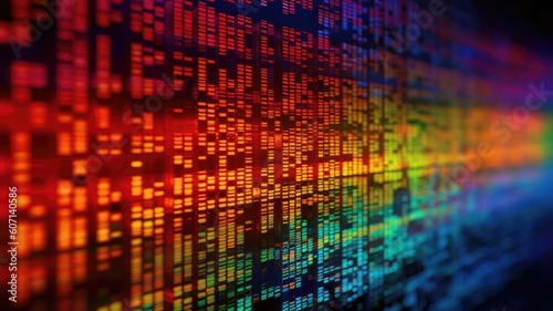 Wallpaper Mural the large screen of a computer digital sourcecode background. Generative AI Torontodigital.ca