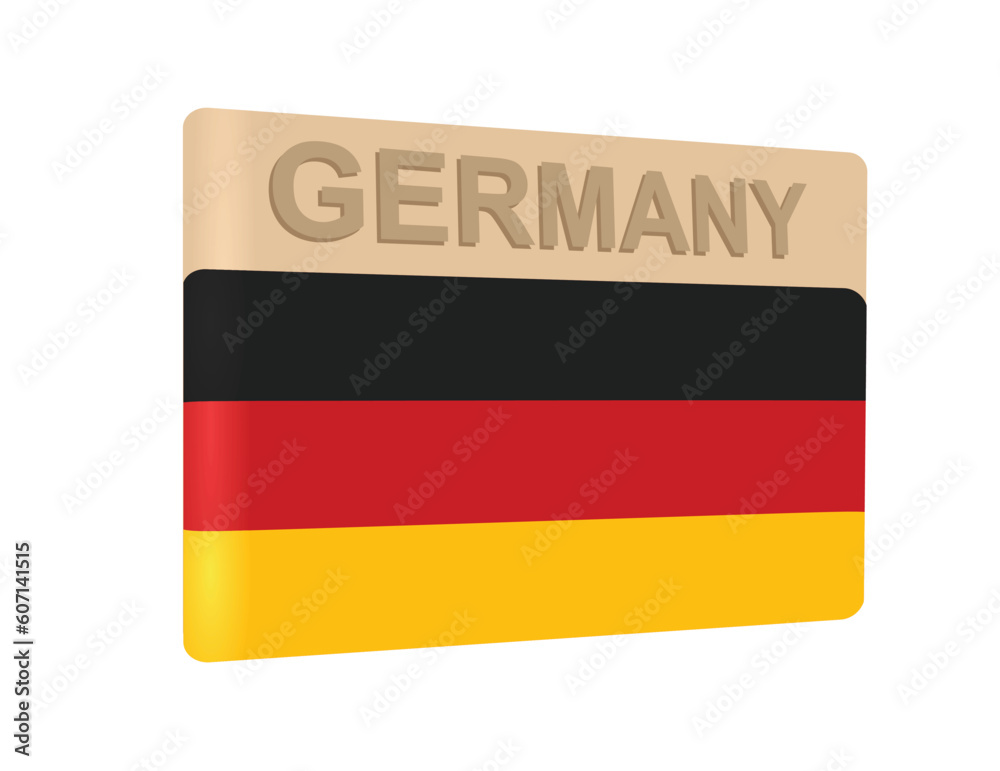 Germany flag badge. vector illustration Germany flag badge. vector illustration