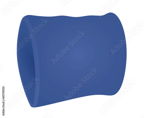 Blue hand sweatband. vector illustration