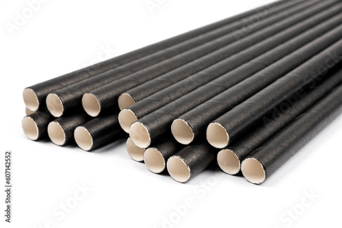 Eco friendly black paper straws