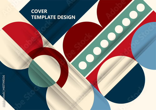 Modern laconic geometric composition for cards, heading, invitation, poster, social networks, publications after publication. Vector