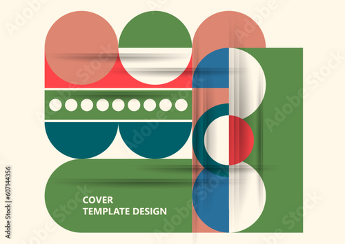 Modern laconic geometric composition for cards, heading, invitation, poster, social networks, publications after publication. Vector