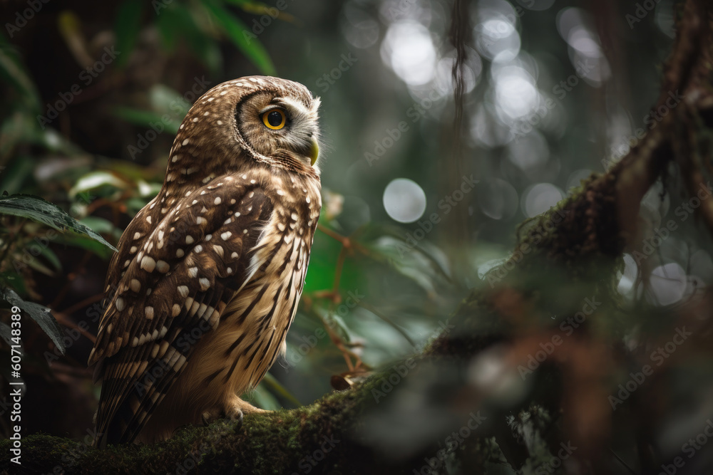 Fototapeta premium Owl, generative AI