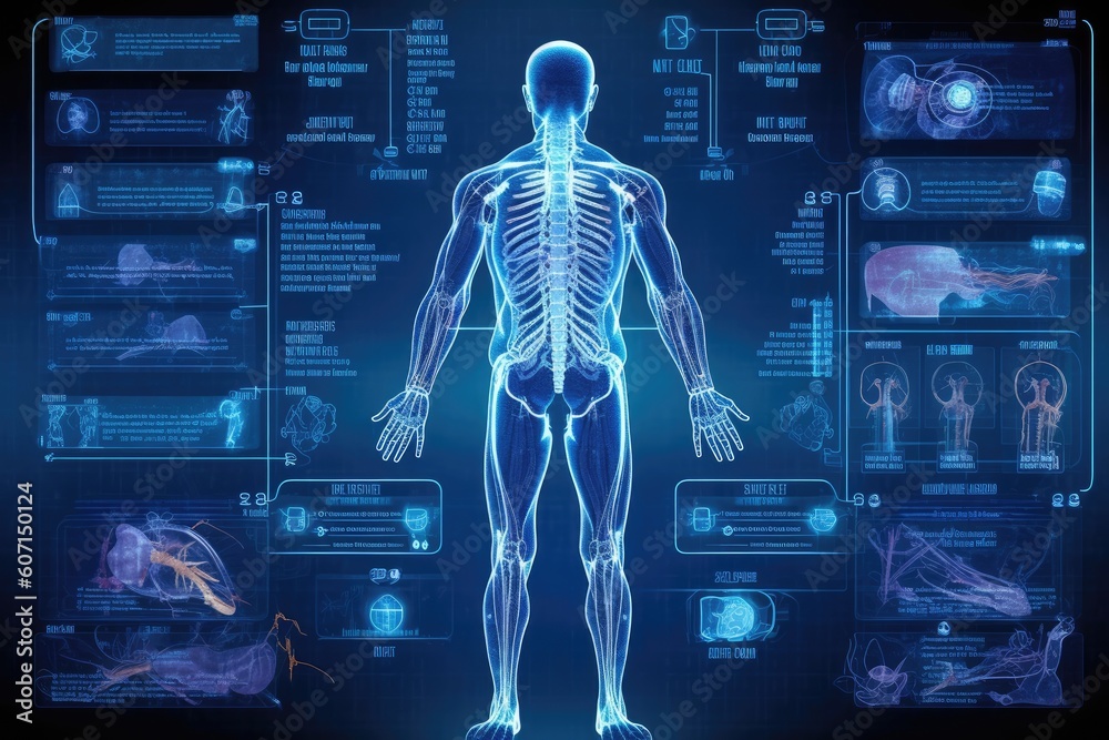 Person on a computer screen displaying real-time data and visuals. Generative AI Person on a computer screen displaying real-time data and visuals. Generative AI