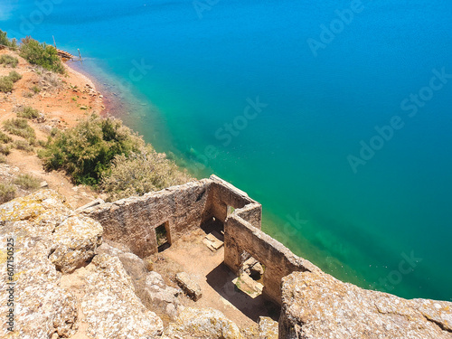 Obraz na płótnie El castillo de Peñarroya en el término municipal de Argamasilla de Alba, provincia de Ciudad Real, Castilla-La Mancha w salonie