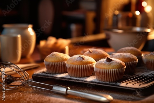 make cupcake in table kitchen and stuff food photography