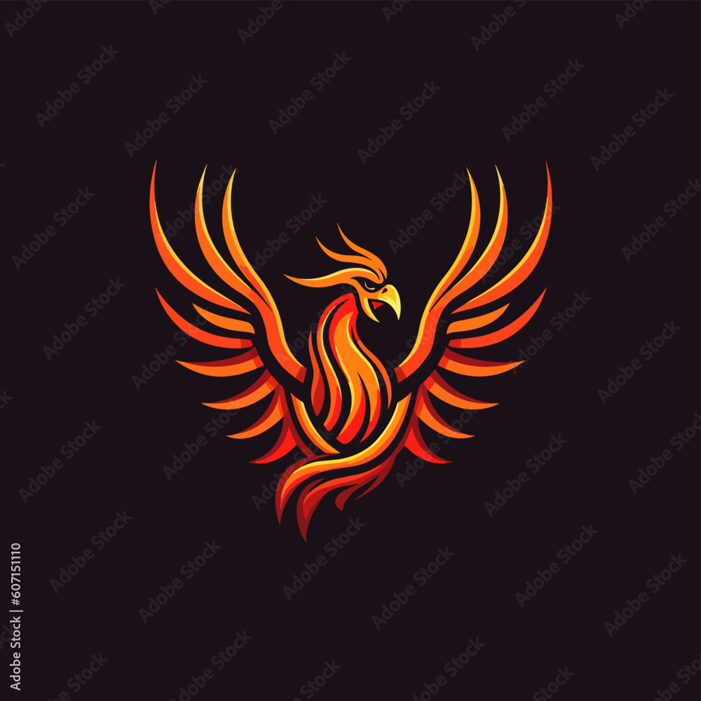 Logo phoenix - obrazy, fototapety, plakaty 