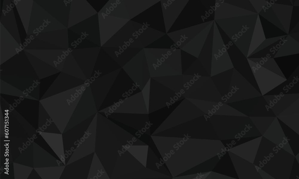 Abstract triangle pattern. Dark polygonal background. Vector illustration for your design.