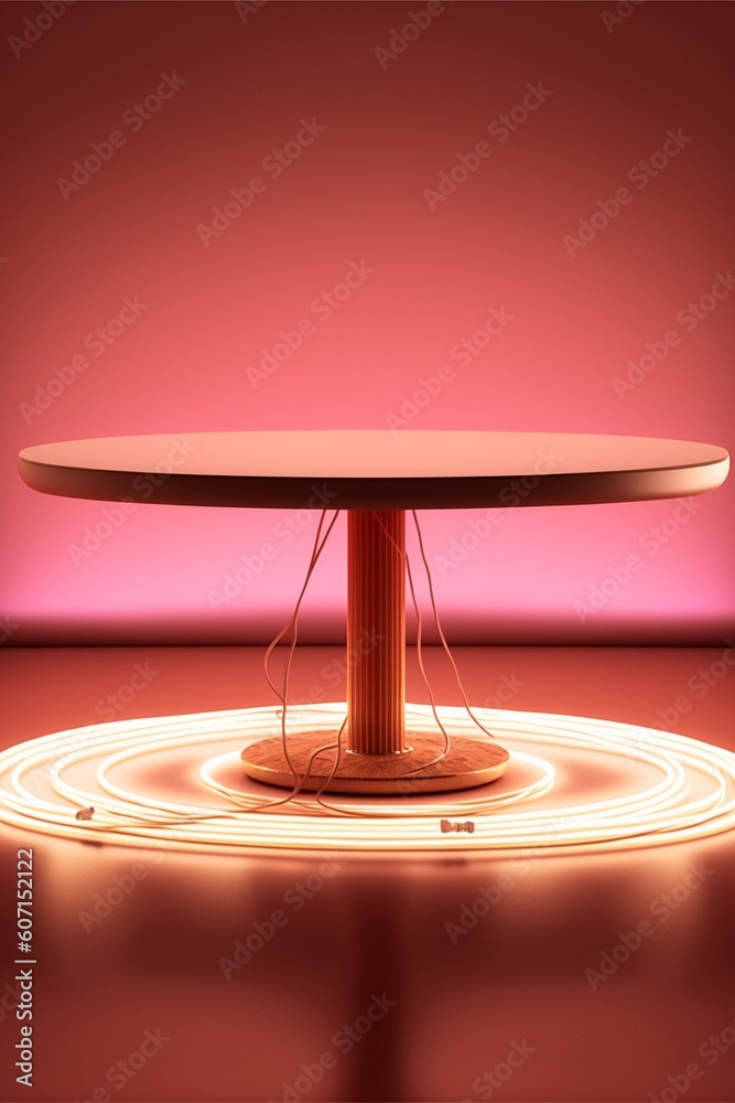 Podium for product advertisement or restaurant menus with beautiful background Generative AI Podium for product advertisement or restaurant menus with beautiful background Generative AI