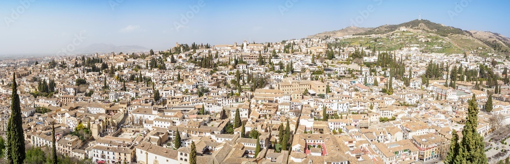 View of Granada from Alhambra, Spain