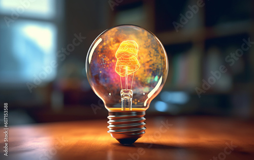 Fresh ideas and minimalism: Unleashing your creativity, illuminating with energy-efficient light bulbs, and discovering tips for inspiration. Generative AI