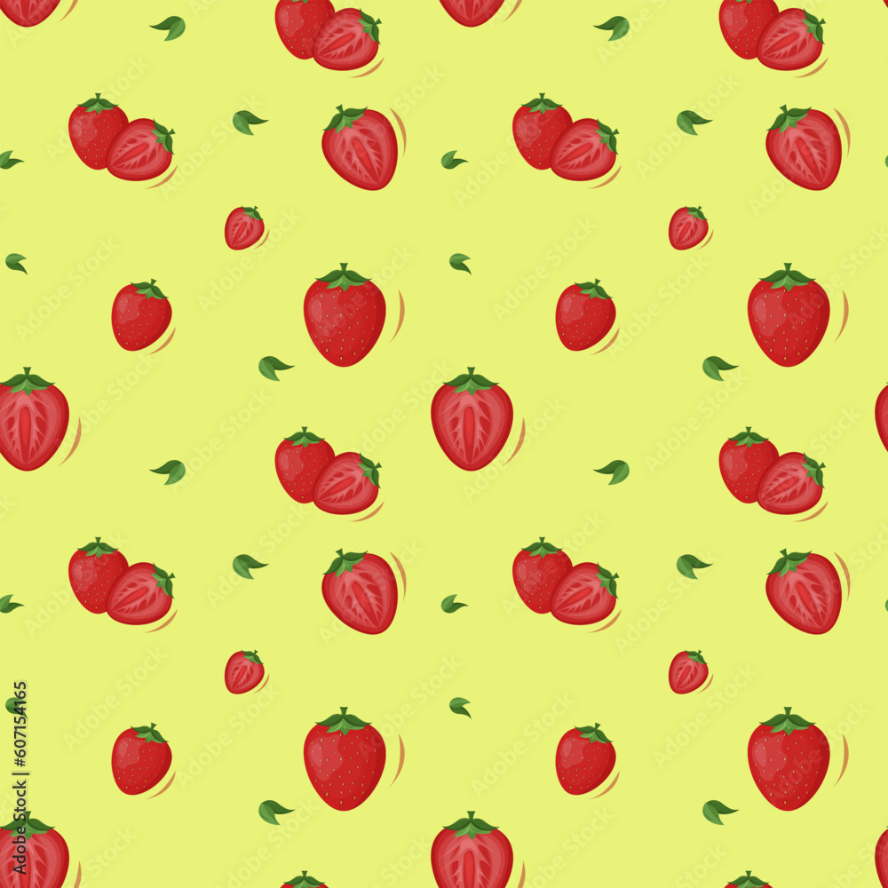 strawberry whole and half.vector illustration of berries strawberry whole and half.vector illustration of berries