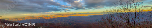 Panoramic view of the mountains