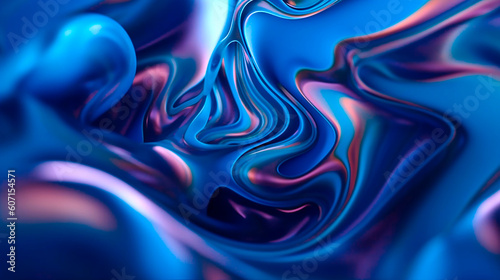 A blue and purple swirls in a blue background