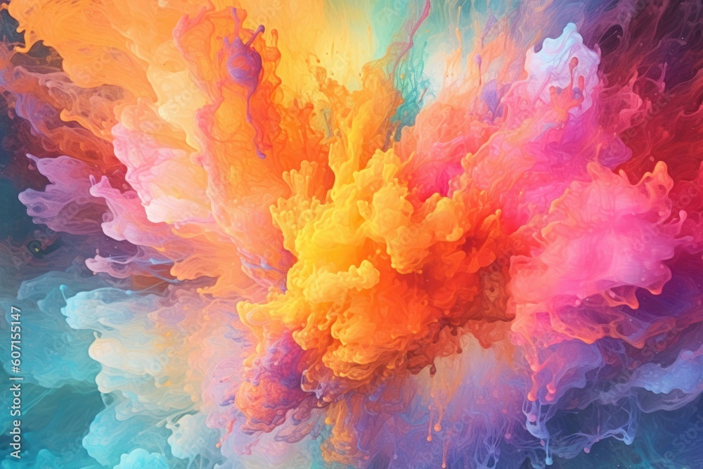 color smoke splash background