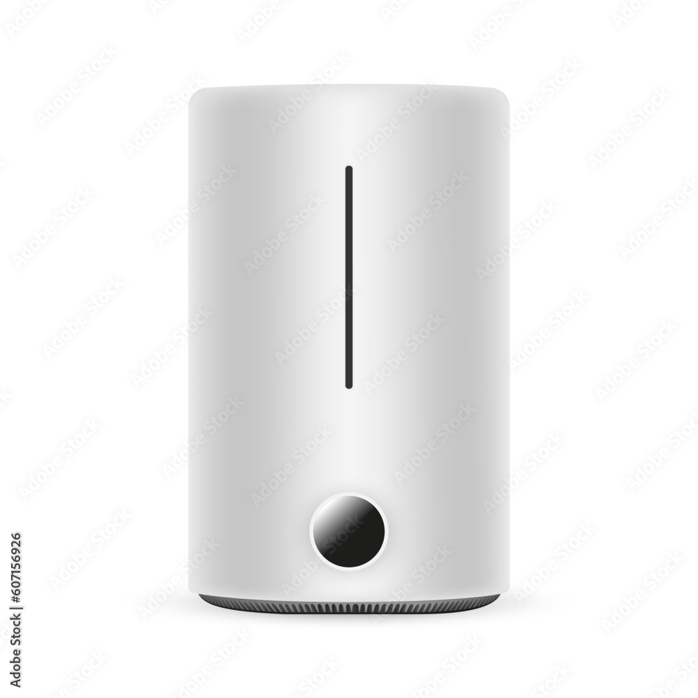 Humidifier Mockup Isolated on White background. Vector Illustration Humidifier Mockup Isolated on White background. Vector Illustration