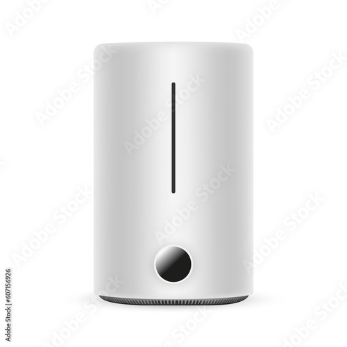 Humidifier Mockup Isolated on White background. Vector Illustration