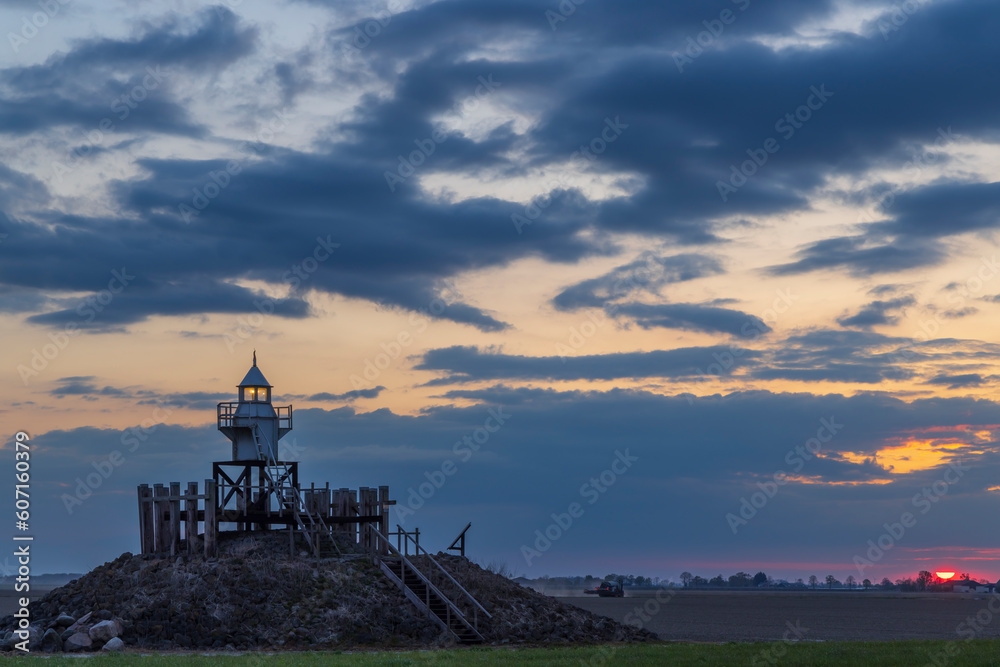 Blokzijl lighthouse, Flevoland, The Netherlands