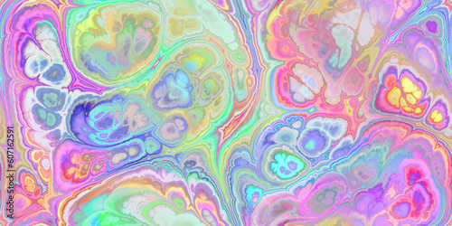 complex multicolored marbled seamless tile with cells