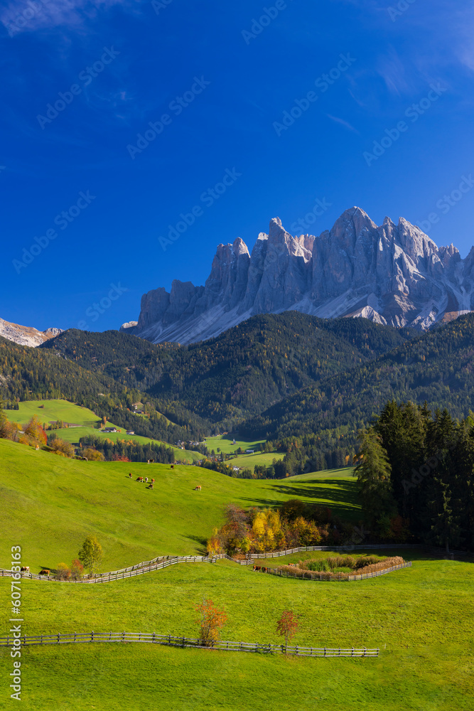 Peitlerkofel Mountain, Dolomiti near San Martin De Tor, South Tyrol, Italy