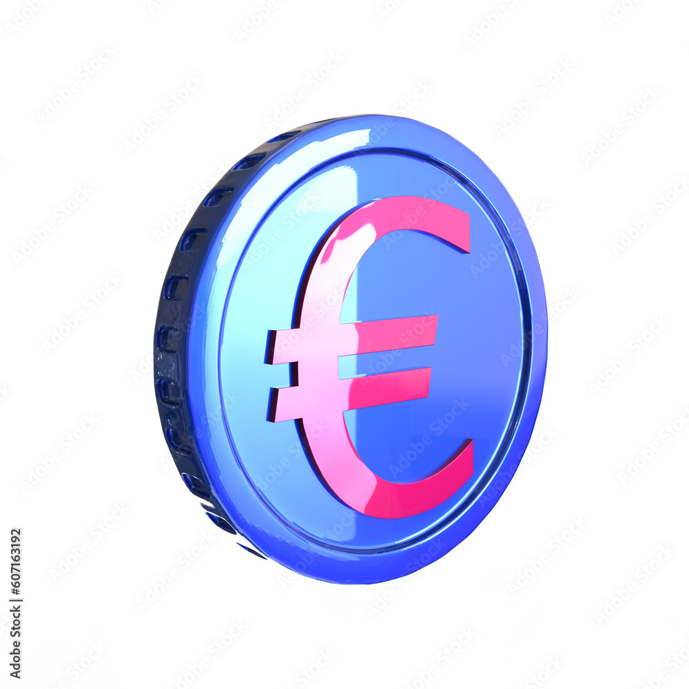 3d illustration euro coin icon money 3d render
3d illustration euro coin icon money 3d render