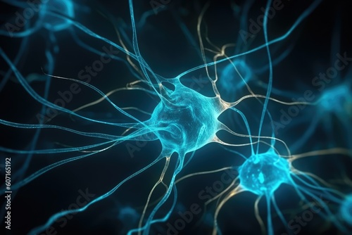 Firing Neurons: Dynamic Nerve Cells Engaged in Electrical Action within a Network