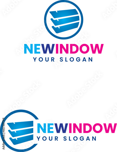 New window logo design for blinds company
