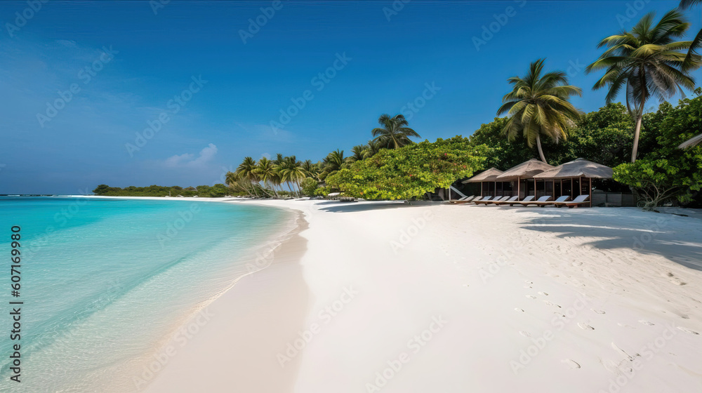 Tropischer Paradies am Strand