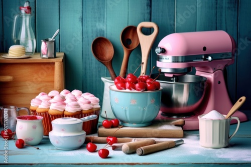 make Fantastic Cherry Lambeth Cake vintage stuff food photography photo