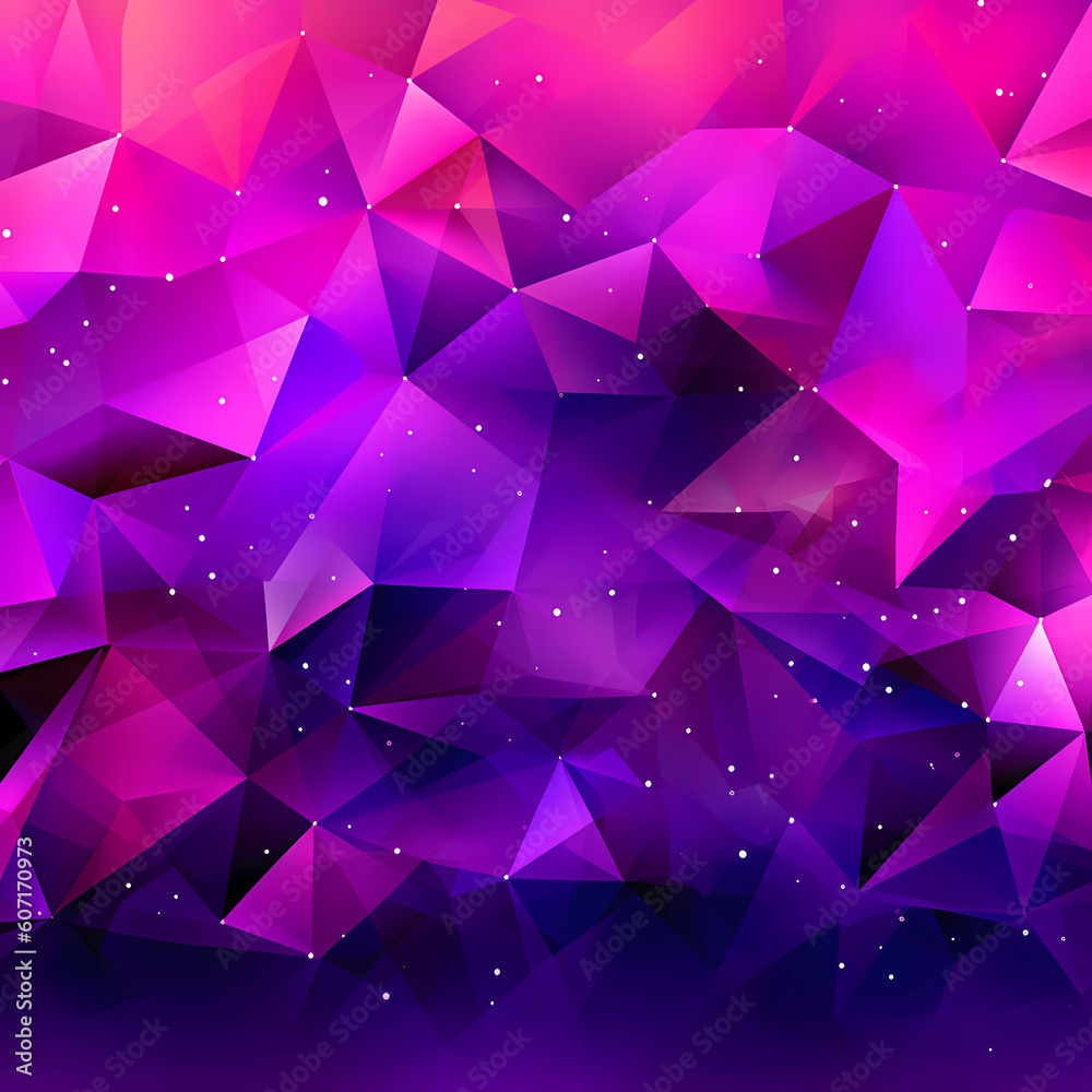 Obraz premium Abstract vector purple and pink geometric polygon triangles