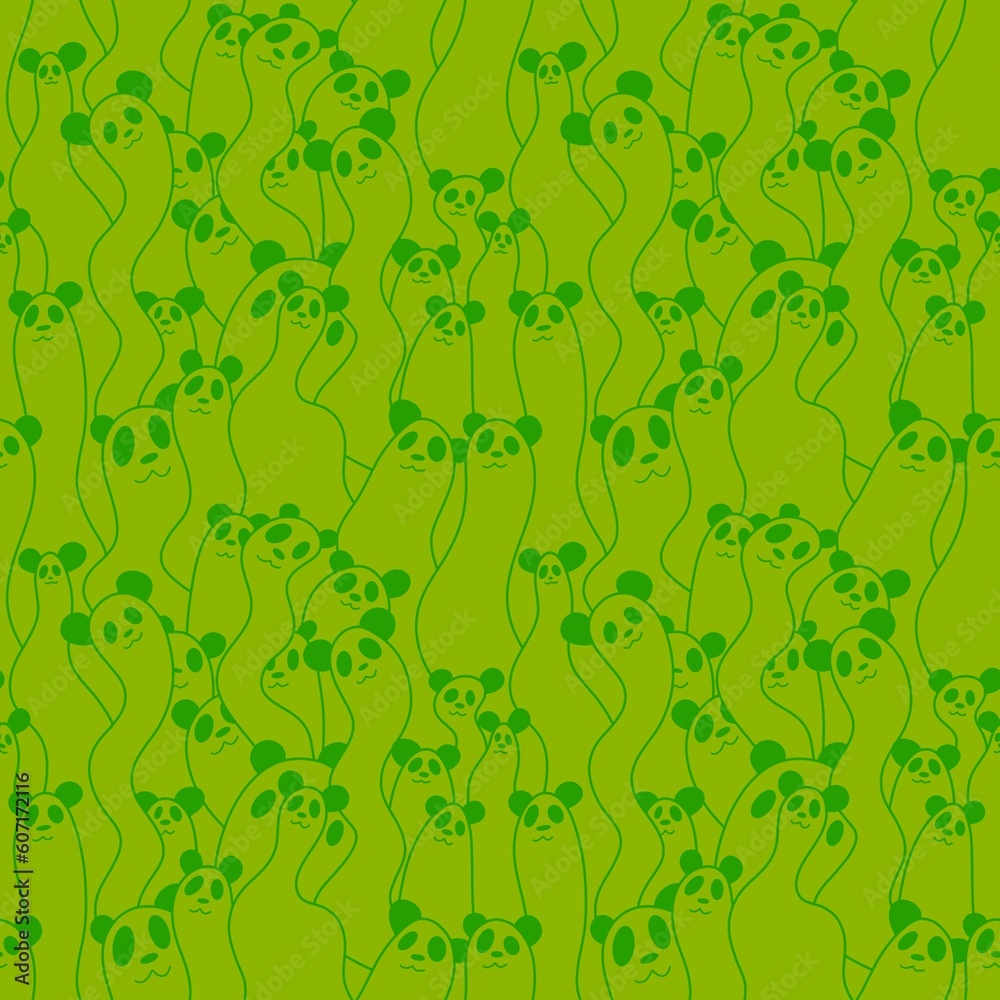 Cartoon animals seamless panda pattern for wallpaper and fabrics and textiles and linens and kids clothes print Cartoon animals seamless panda pattern for wallpaper and fabrics and textiles and linens and kids clothes print