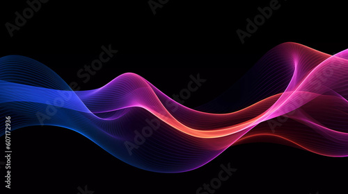 abstract pink purple blue wave background