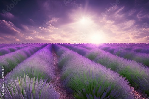 Lavender Amethyst Fields  8k - generative ai