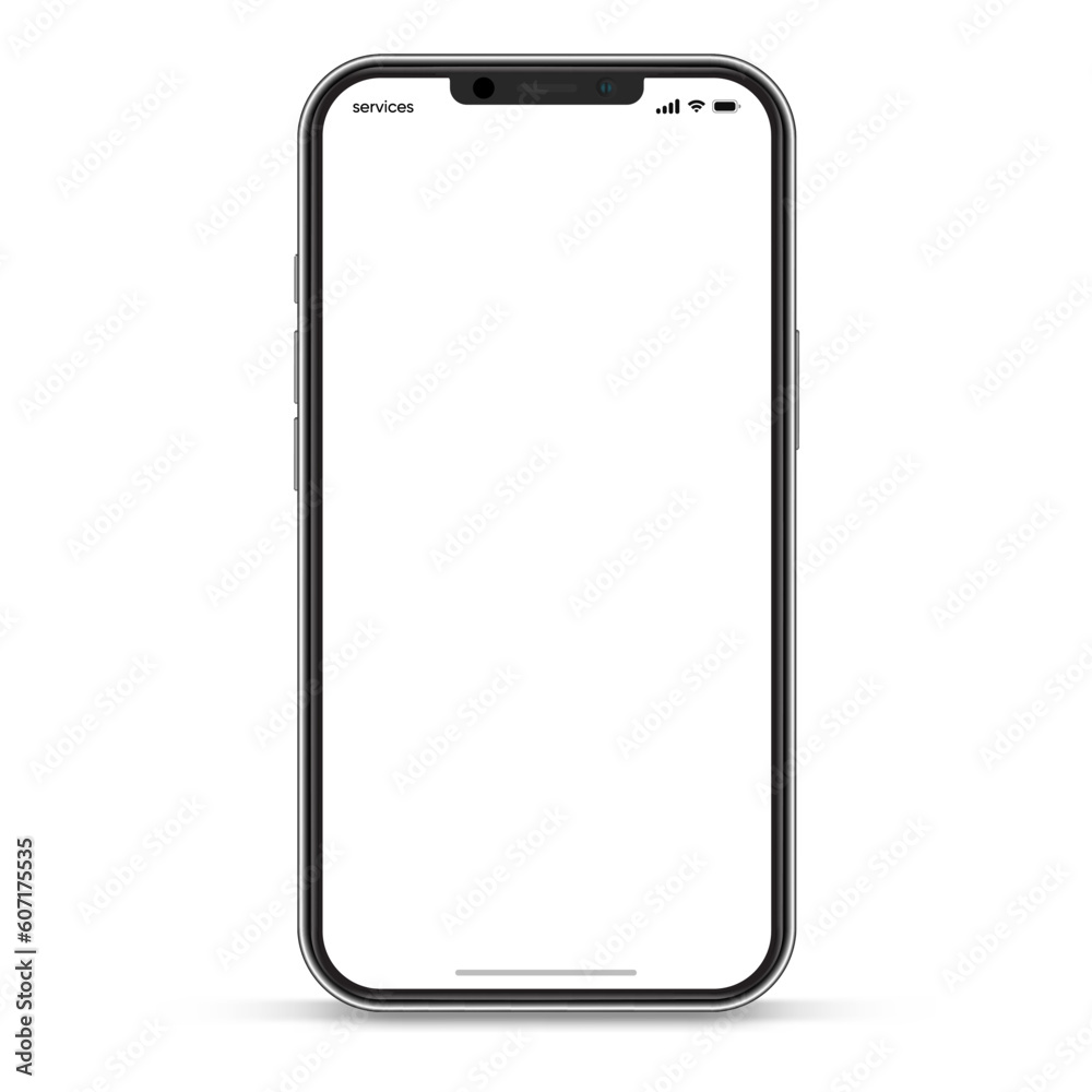3D realistic high quality smartphone mockup with isolated background. Smart phone mockup collection. Device front view. 3D mobile phone with shadow on white background. 3D realistic high quality smartphone mockup with isolated background. Smart phone mockup collection. Device front view. 3D mobile phone with shadow on white background.