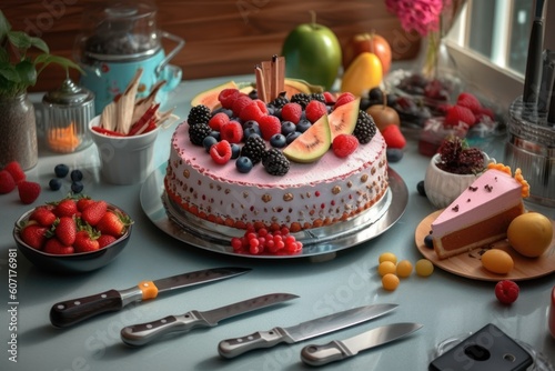make Fantastic fruite cake in the kitchen stuff food photography
