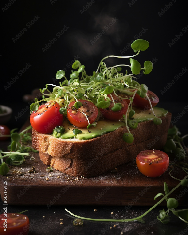 Avocado Love: Exploring the Gastronomic Excellence of Artfully Crafted Avocado Toast, Generated AI Avocado Love: Exploring the Gastronomic Excellence of Artfully Crafted Avocado Toast, Generated AI