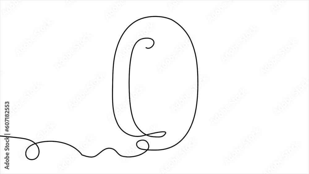 Animation in continuous line style Animation in continuous line style