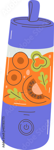Blender Vegetables Smoothie