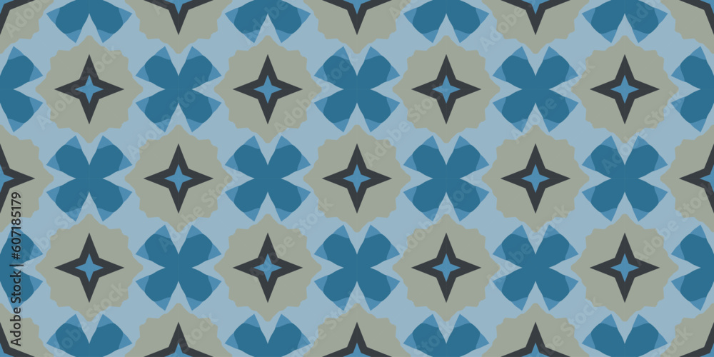 seamless contemporary batik pattern
