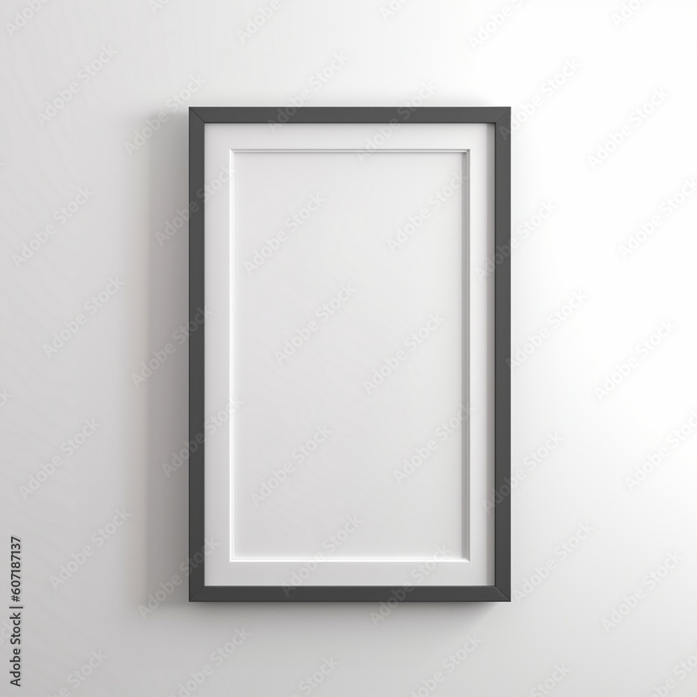 Empty picture frame with copy space for quotes, products, photos Generative AI Empty picture frame with copy space for quotes, products, photos Generative AI